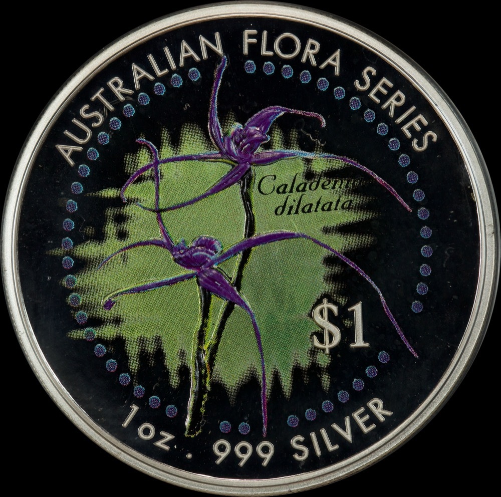 Cook Islands 1999 Silver 5 Coin Set Australian Flora Series product image