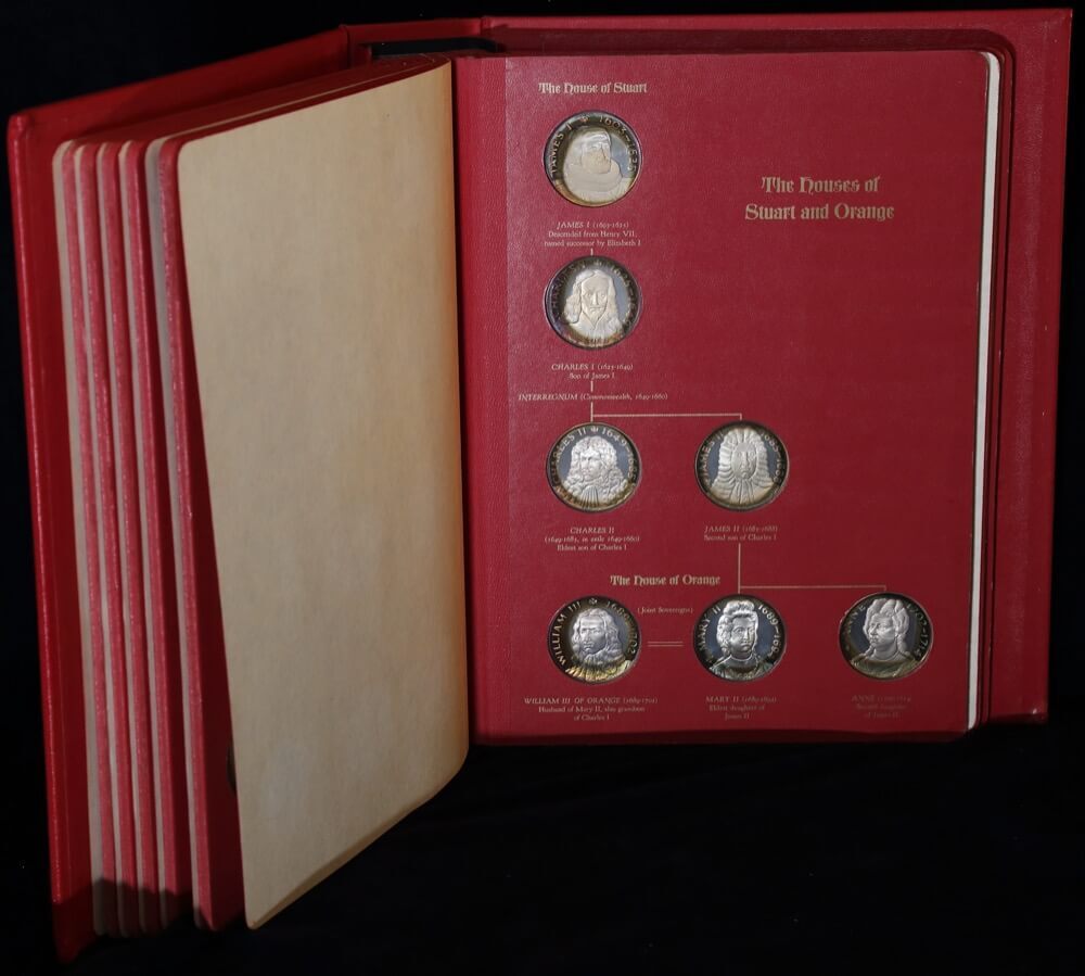 Kings and Queens Silver Medal Collection Franklin Mint 21.23ozt ASW product image