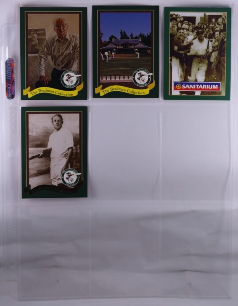 1996 Don Bradman Signed Complete Set of 20 Weetbix Cards With Certificate product image