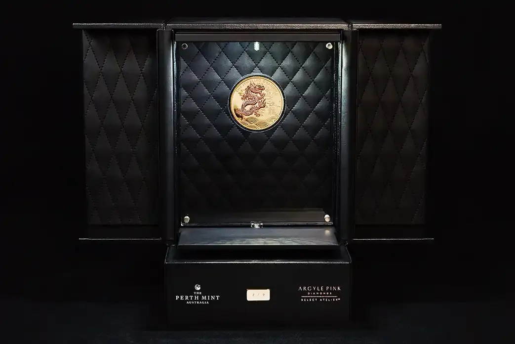 2019 Gold 10oz Proof Jewelled Dragon Masterpiece Coin product image