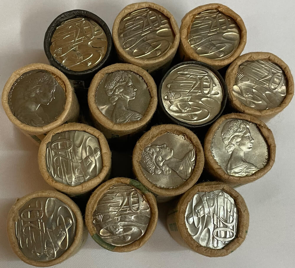 1966-1988 Comprehensive Collection of Australian Decimal RAM Coin Rolls product image
