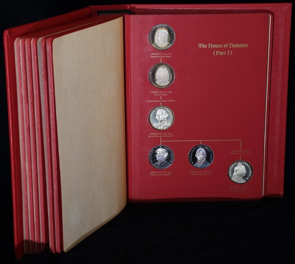 Kings and Queens Silver Medal Collection Franklin Mint 21.23ozt ASW product image