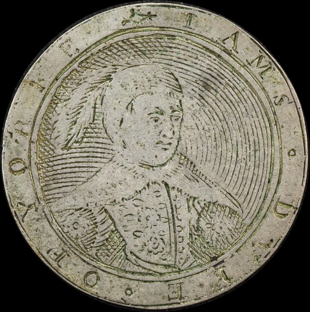 Part Set of 5 Silver 17th century Gaming Counters by Simon van de Passe product image