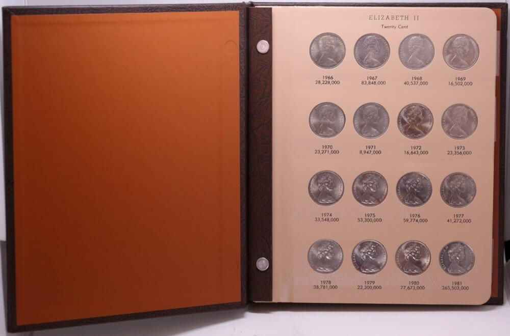 Complete Set of Australian Decimal Coins in Dansco Supreme Album 1966-1981 Unc product image