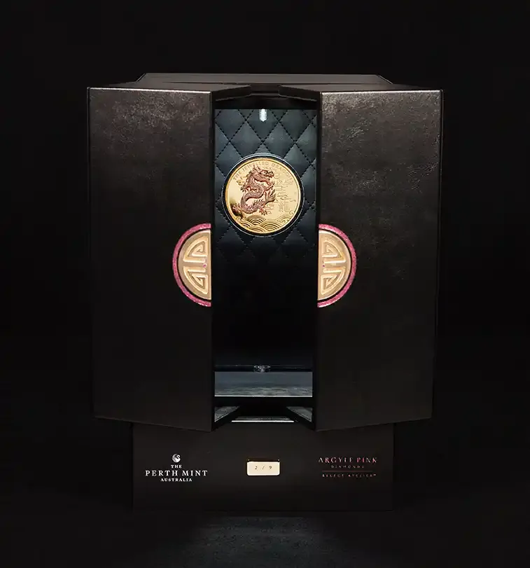 2019 Gold 10oz Proof Jewelled Dragon Masterpiece Coin product image