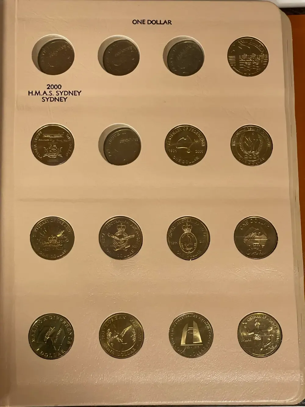 Complete Date Set of Australian 2 Dollar Coins 1988 to 2008 Uncirculated in Dansco Supreme Album product image