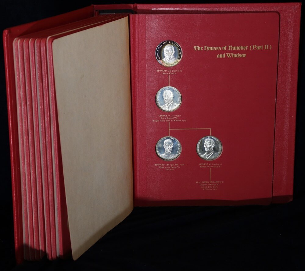 Kings and Queens Silver Medal Collection Franklin Mint 21.23ozt ASW product image