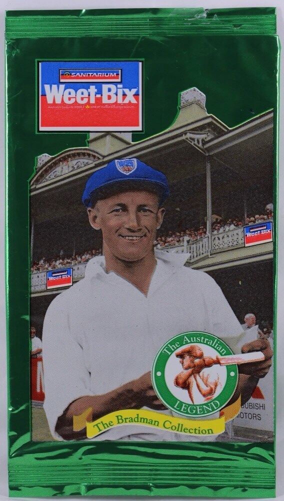 1996 Don Bradman Signed Complete Set of 20 Weetbix Cards With Certificate product image