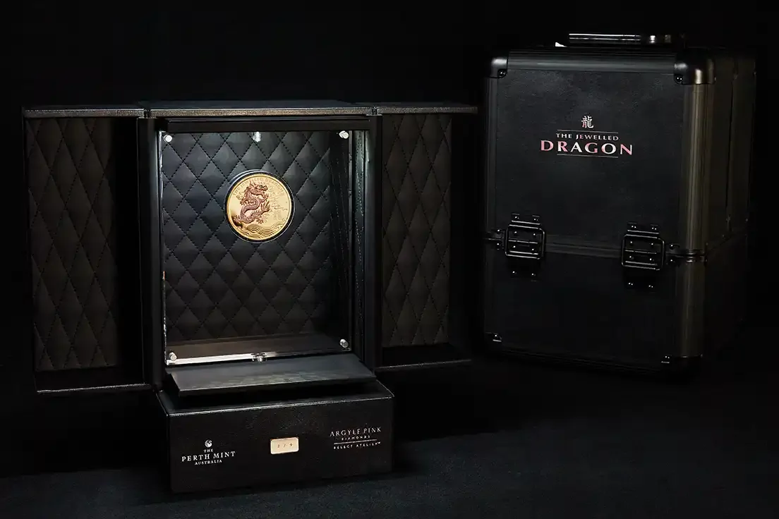 2019 Gold 10oz Proof Jewelled Dragon Masterpiece Coin product image