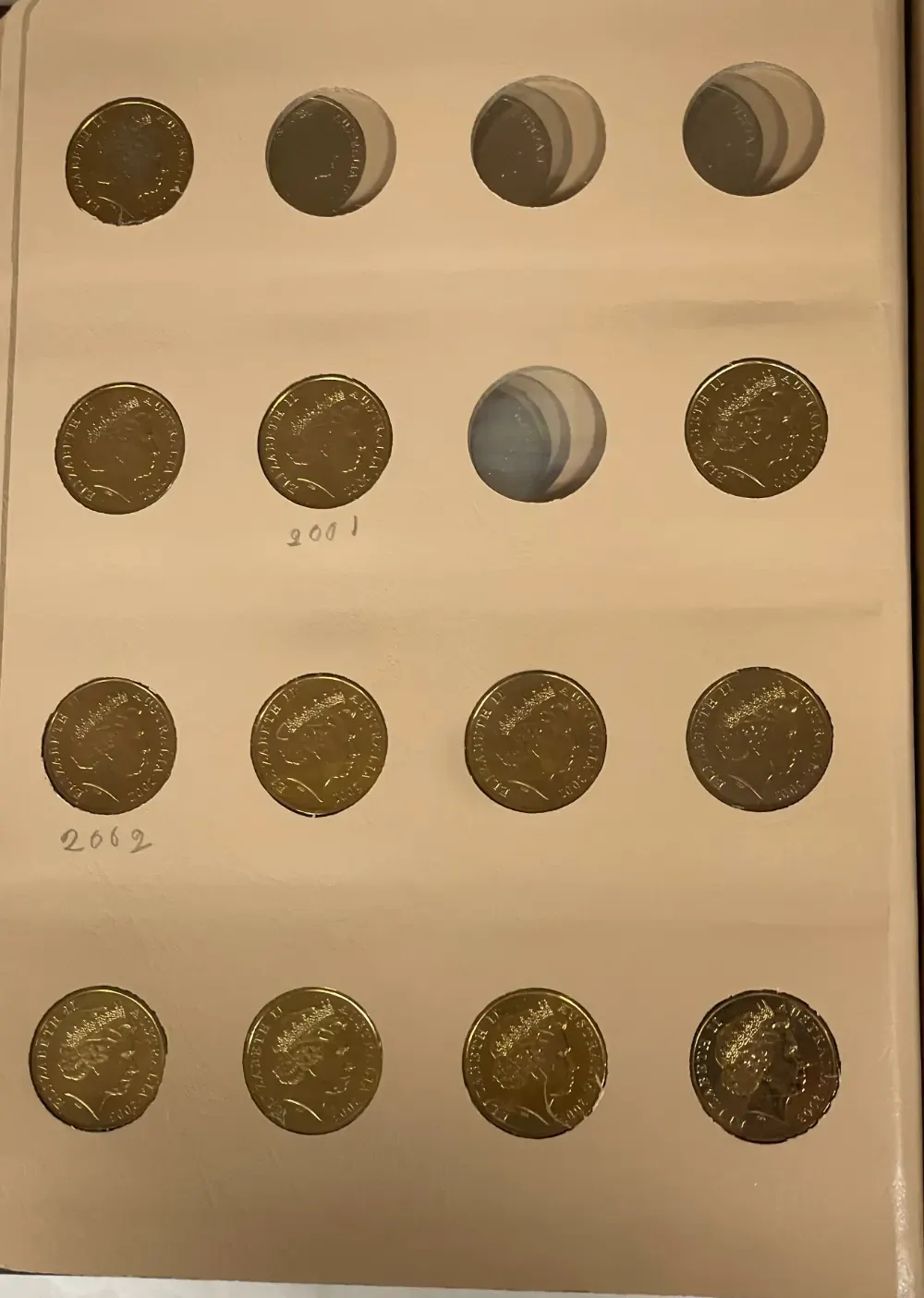 Complete Date Set of Australian 2 Dollar Coins 1988 to 2008 Uncirculated in Dansco Supreme Album product image