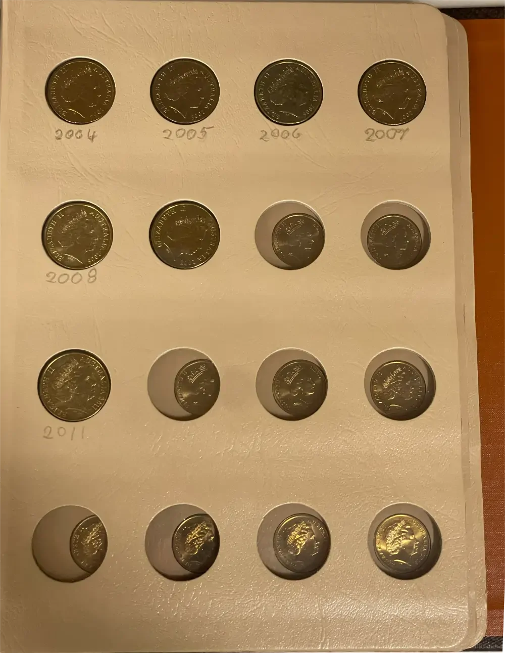 Complete Date Set of Australian 2 Dollar Coins 1988 to 2008 Uncirculated in Dansco Supreme Album product image