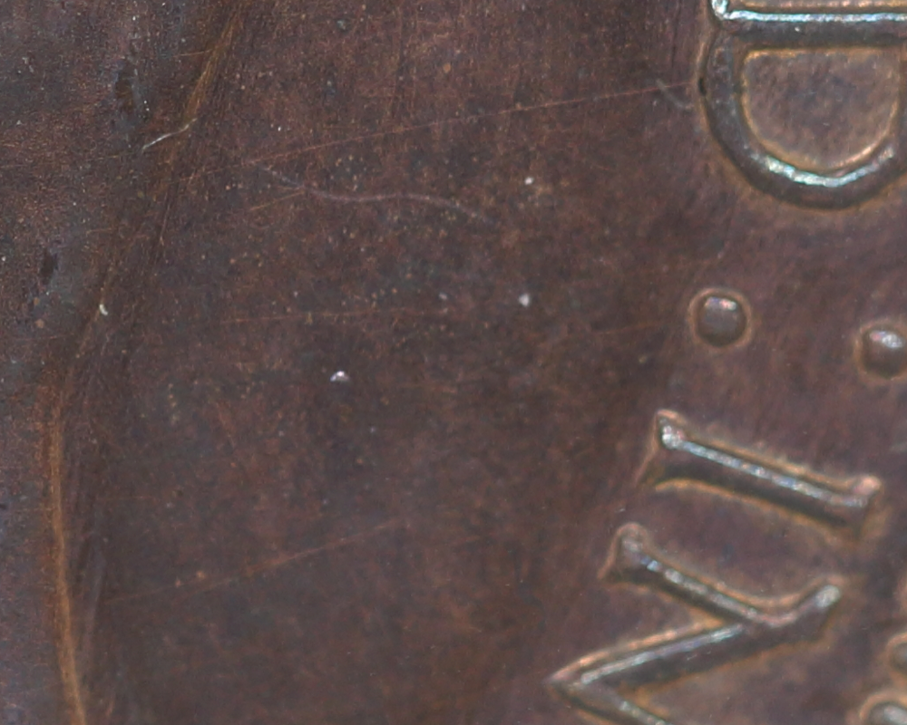 Diamond Mark on 1943 Bombay Penny