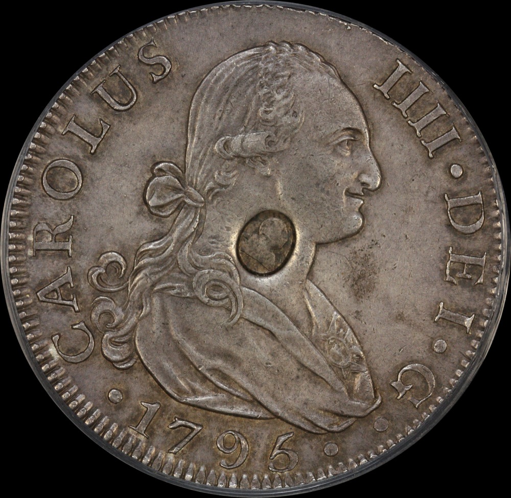 1797 Dollar with oval counterstamp
