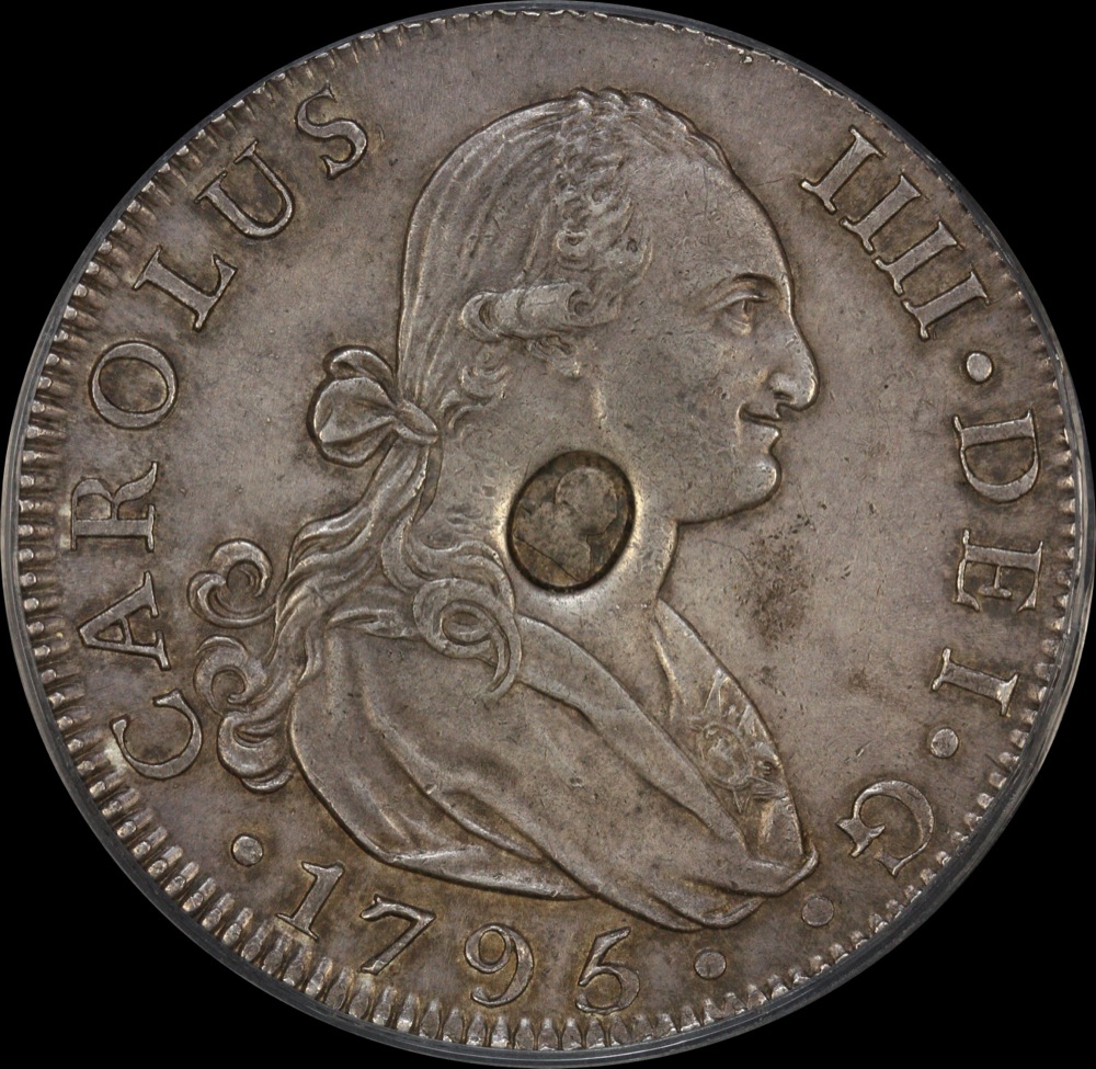 1797 Dollar with oval counterstamp