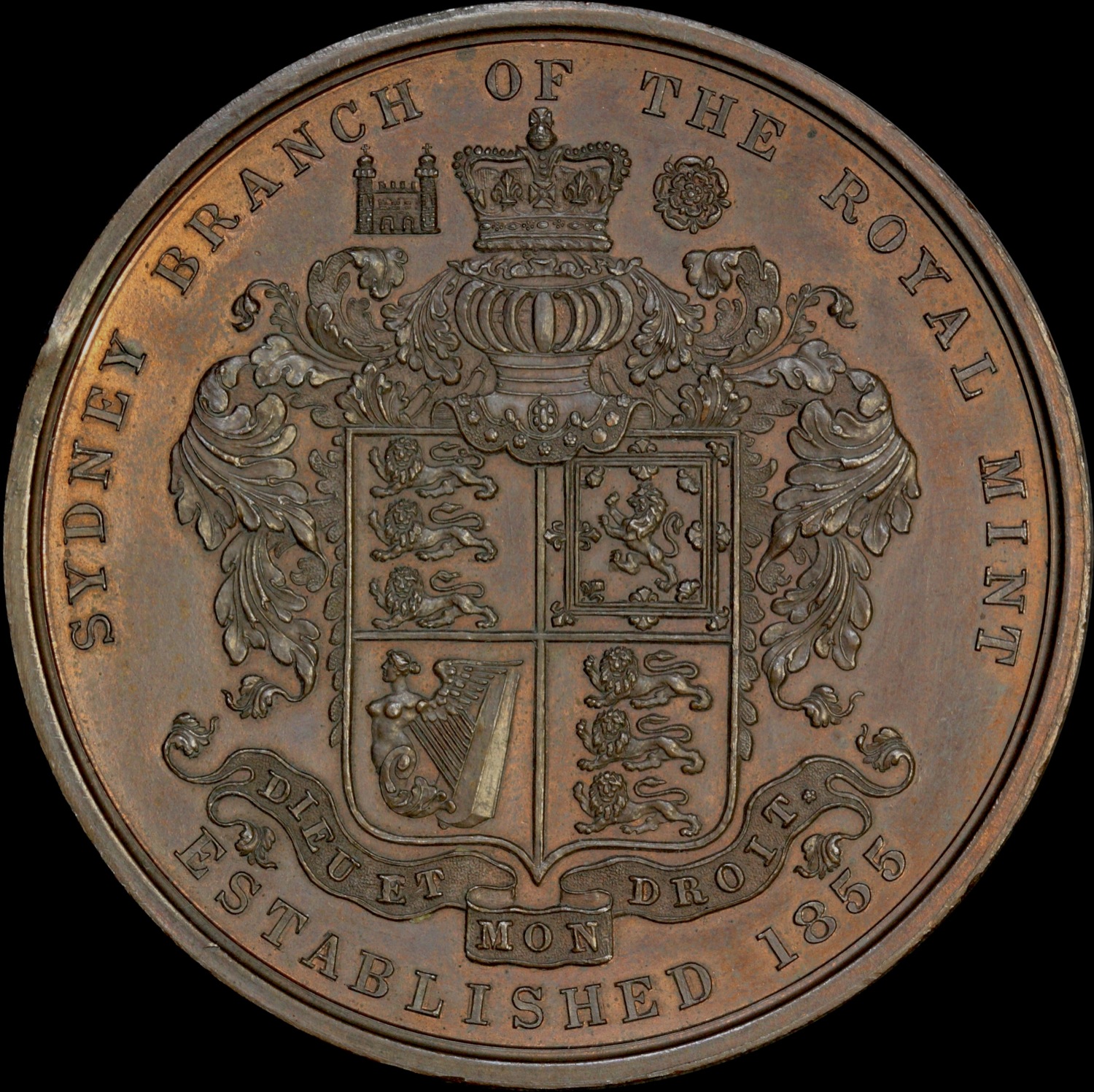 The Sydney Mint Medallion of 1901 - Reverse