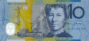 Australian $10 specimen/proof note