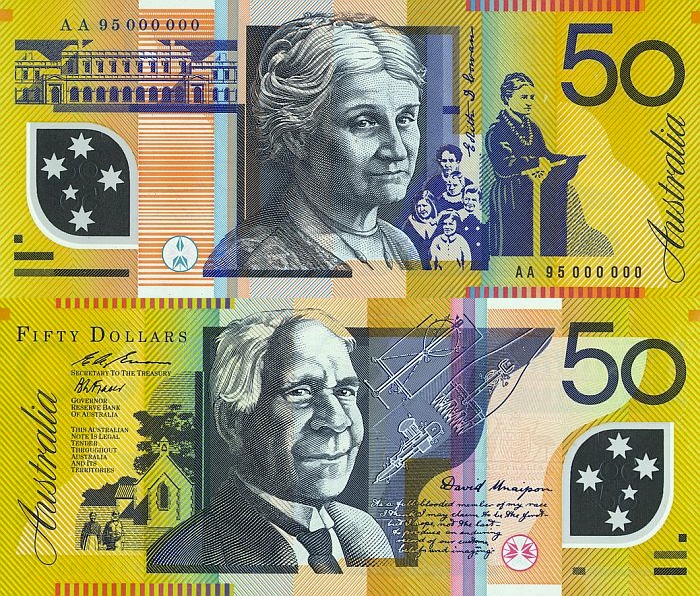 Australian $50 specimen/proof note