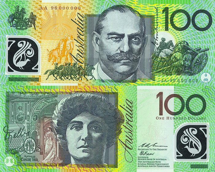 Australian $100 specimen/proof note