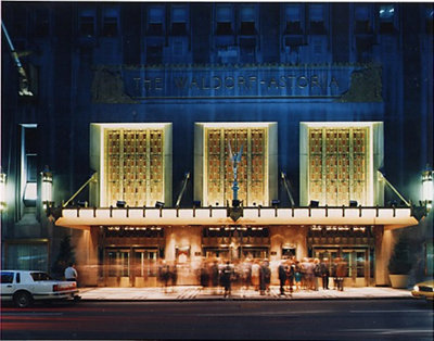 Waldorf Astoria Night Exterior
