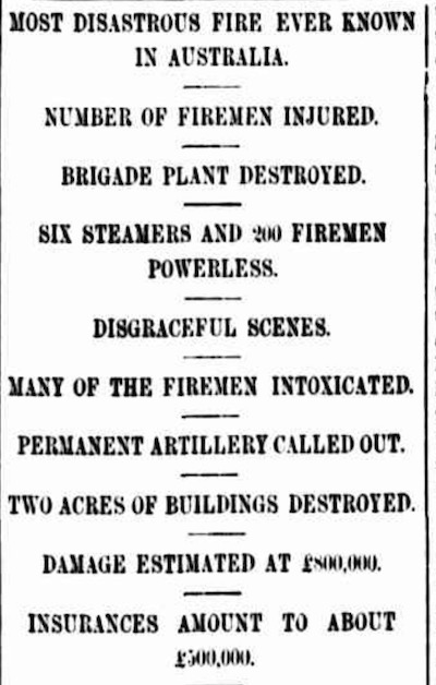 City Bank of Sydney Fire Article