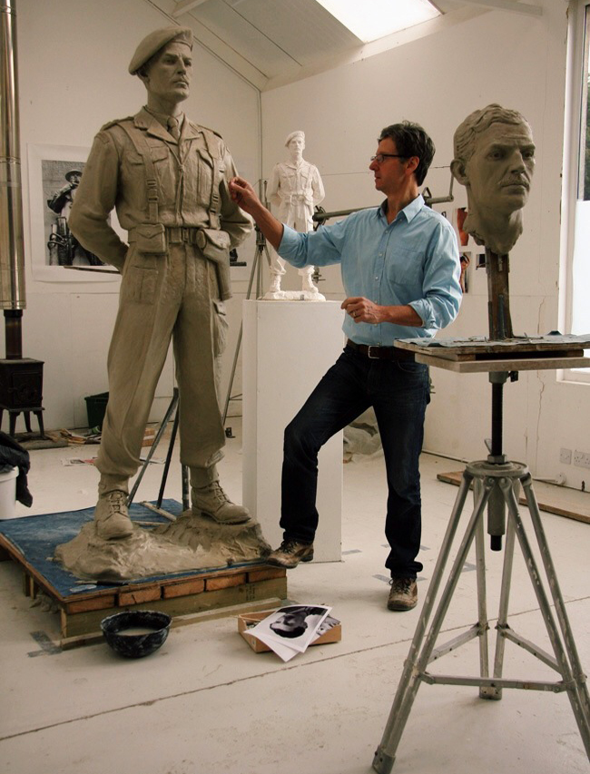 The sculptor Ian Rank-Broadley at Work