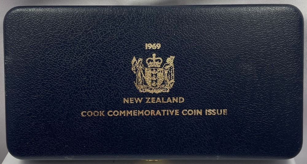 New Zealand 1969 Silver Polished 7 Coin Set - James Cook Bicentenary product image