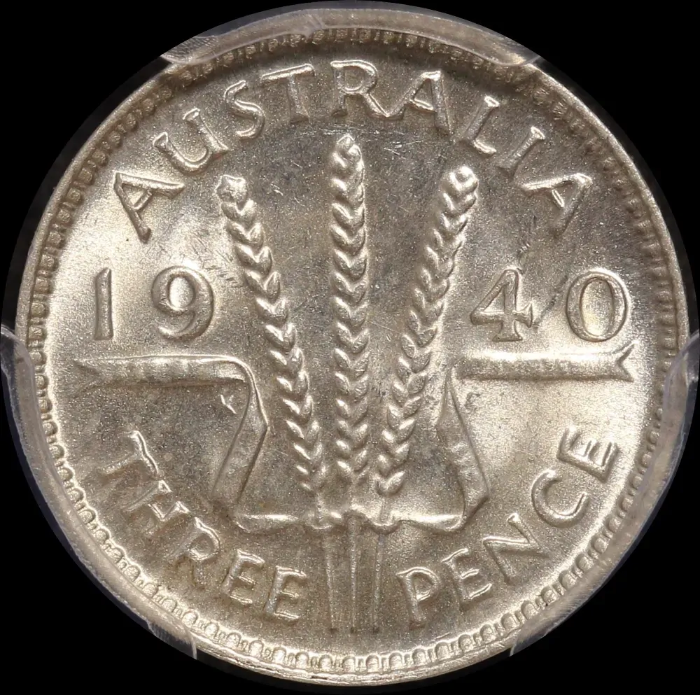 1940 Threepence Choice Unc (PCGS MS64) product image
