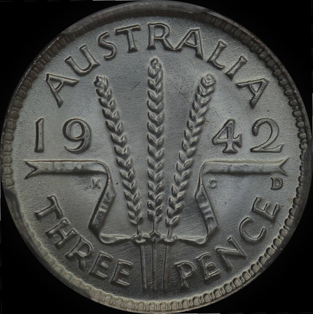 1942-D Threepence Choice Unc (PCGS MS64) product image