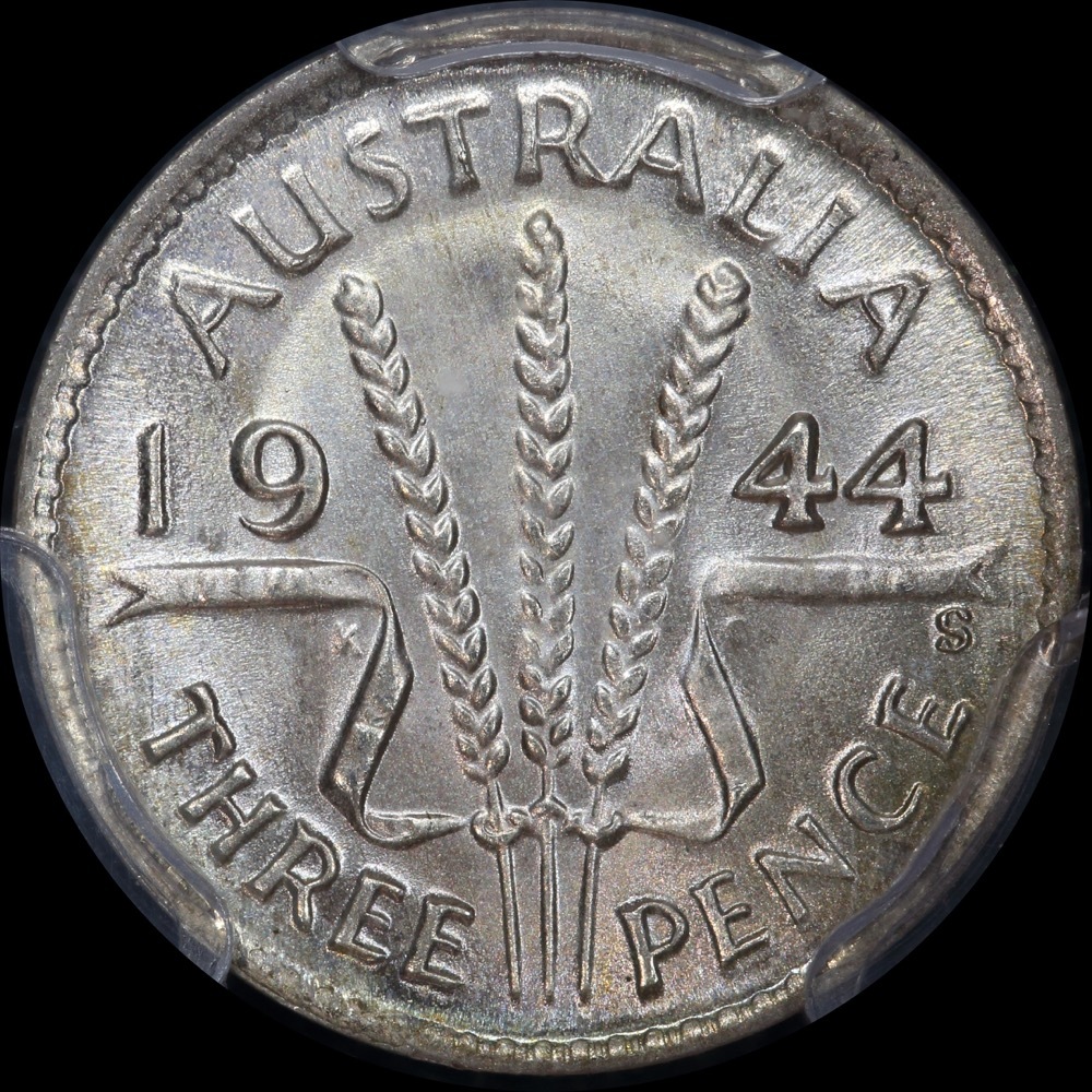 1944-S Threepence Gem Unc (PCGS MS65) product image