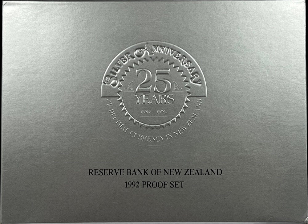 New Zealand 1992 Proof Coin Set - 25 Years of Decimal Currency product image