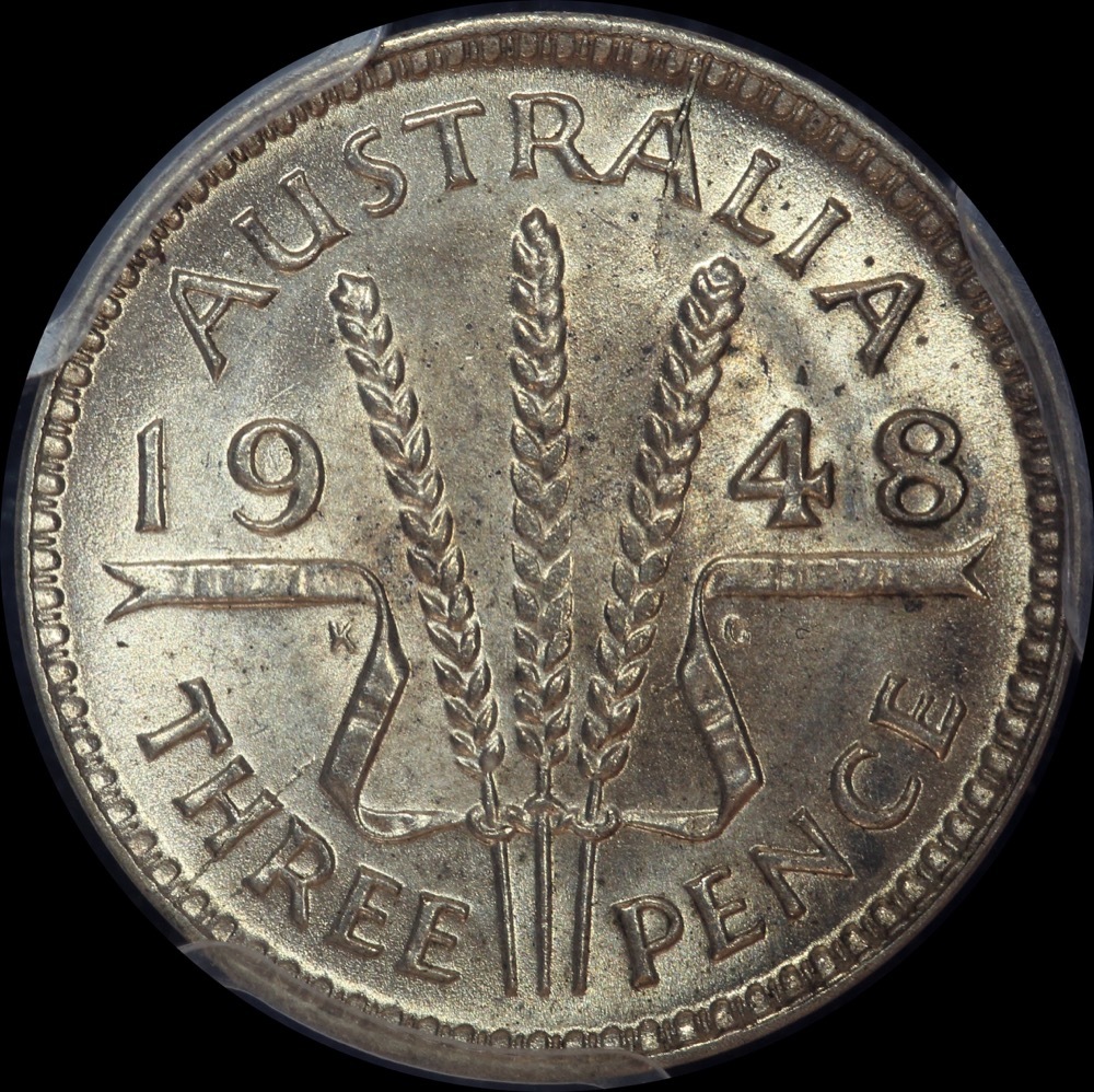 1948 Threepence Choice Unc (PCGS MS64) product image