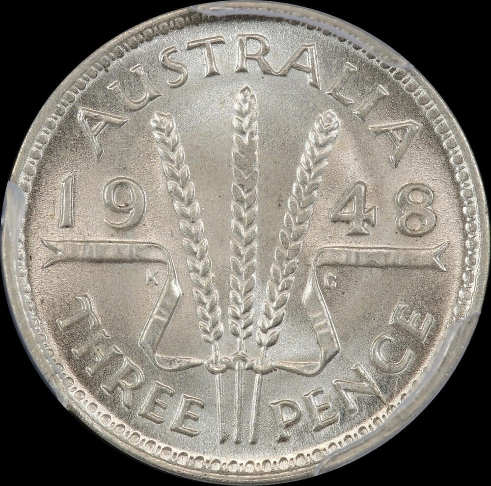 1948 Threepence Gem Unc (PCGS MS65) product image