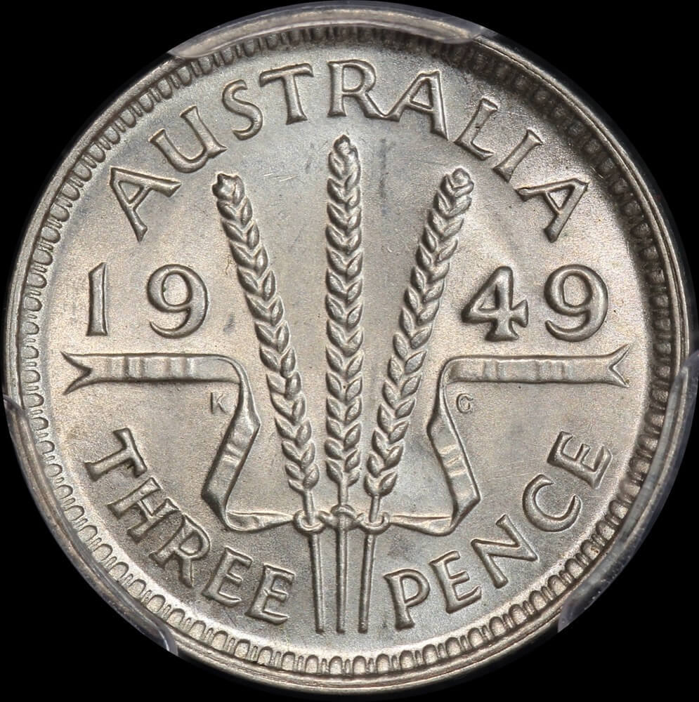 1949 Threepence Choice Unc (PCGS MS64) product image