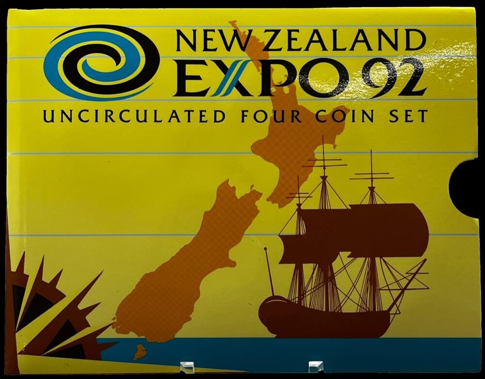 New Zealand 1992 Uncirculated Four Coin Set - The Age of Discovery Expo product image
