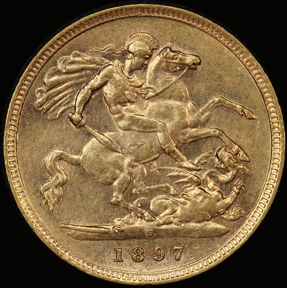 1897 Sydney Veiled Head Half Sovereign about EF product image