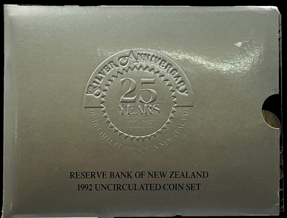 New Zealand 1992 Five Dollar Uncirculated Coin - 25th Anniversary of Decimal Currency product image