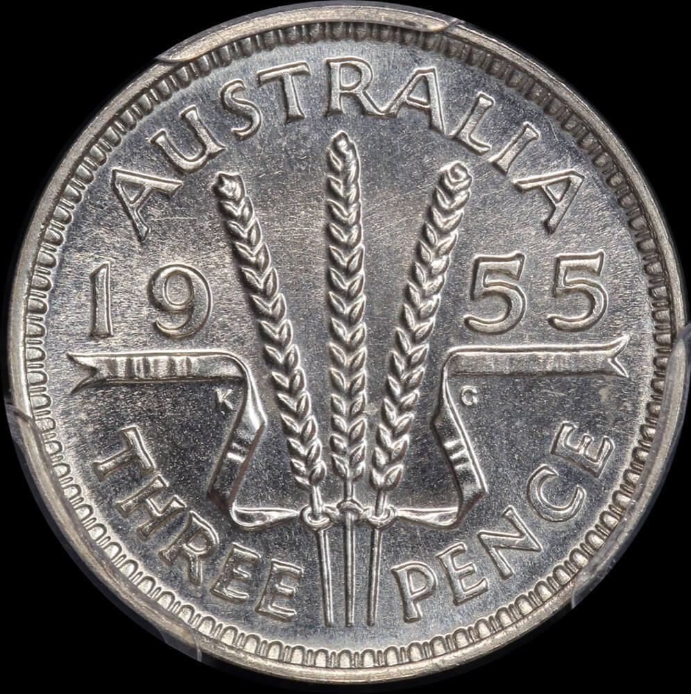 1955 Melbourne Proof Threepence PCGS PR65 product image