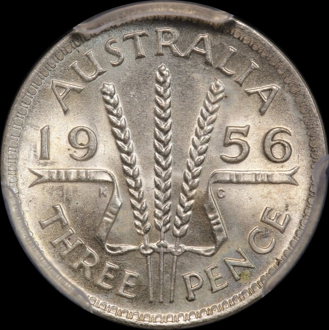 1956 Threepence Choice Unc (PCGS MS64) product image