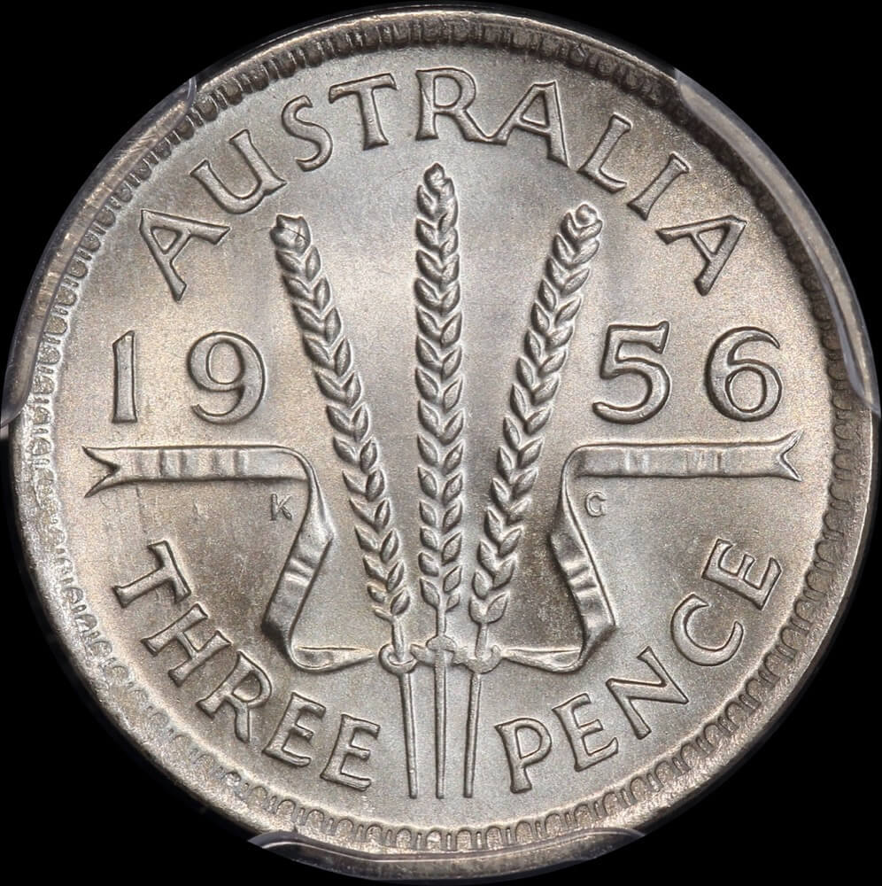 1956 Threepence Choice Unc (PCGS MS64) product image