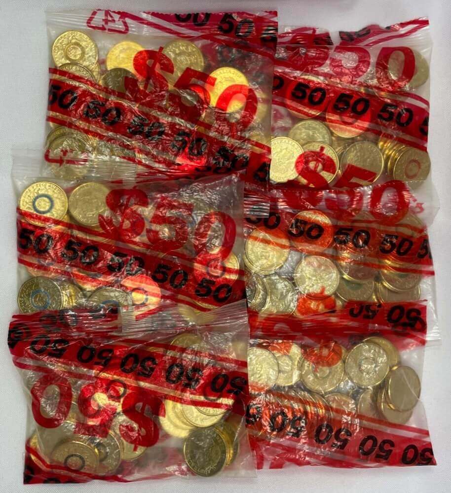 2016 Coloured 2 Dollar Coins Olympics Set of 6 Unopened Mint Bags product image