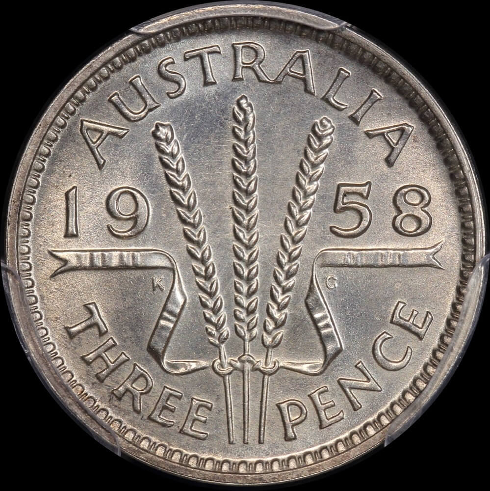 1958 Melbourne Proof Threepence PCGS PR64 product image