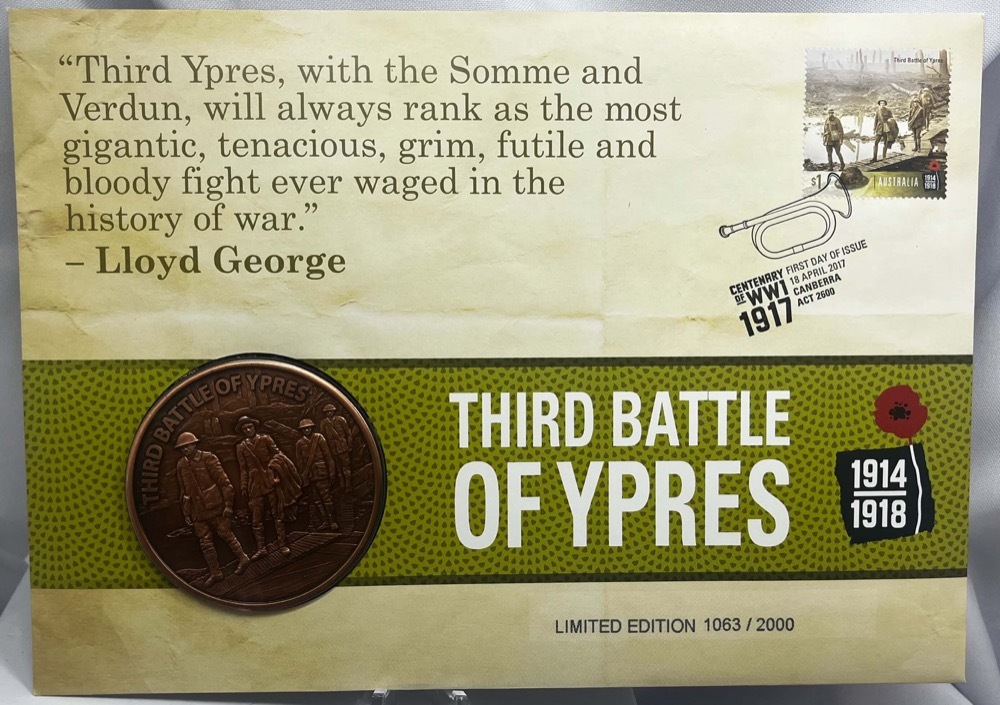 2017 Third Battle of Ypres Medallion Cover product image