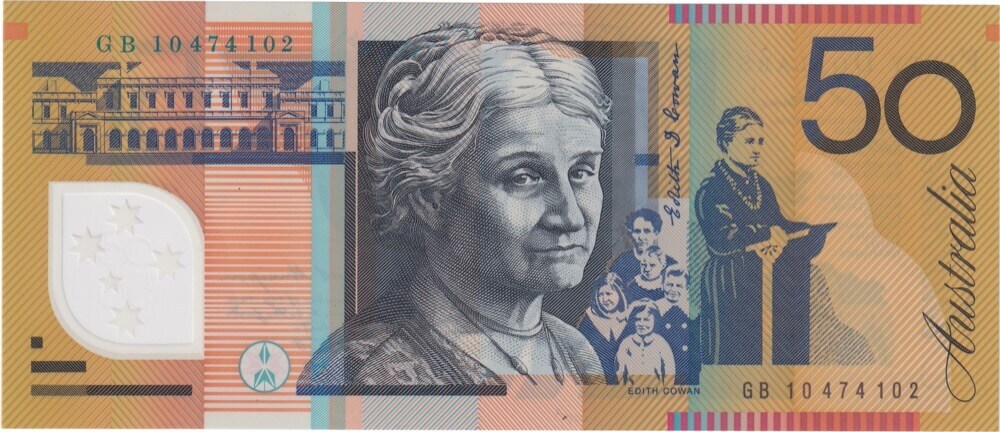 2010 $50 Note Macfarlane/Evans GB10 Last Prefix R521dL Uncirculated product image