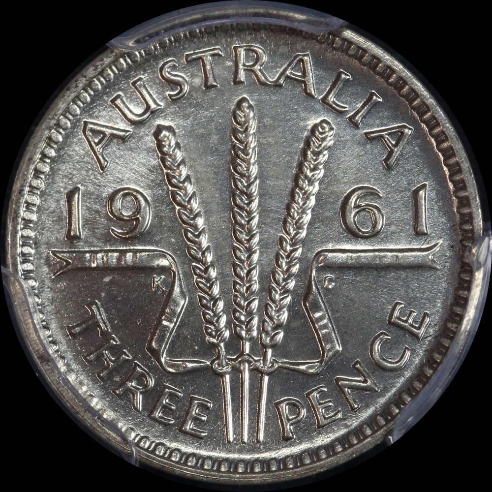 1961 Melbourne Proof Threepence PCGS PR65 product image
