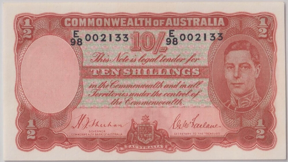 1939 Ten Shilling Sheehan/McFarlane R12 Choice Unc PCGS 64 PPQ product image