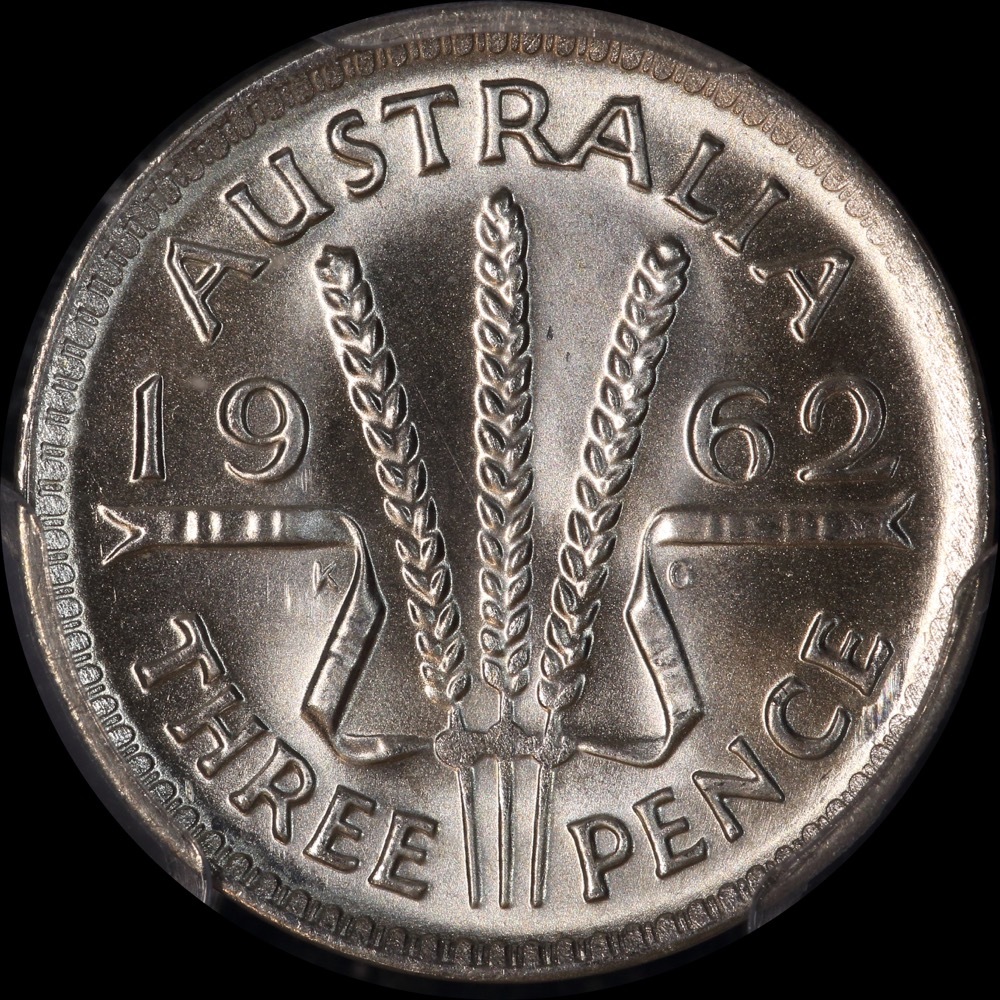 1962 Threepence Gem Unc (PCGS MS67) product image