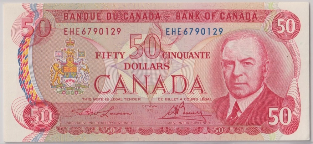 Canada 1975 50 Dollars Lawson/Bouey P#90a Gem Unc PCGS 65 PPQ product image