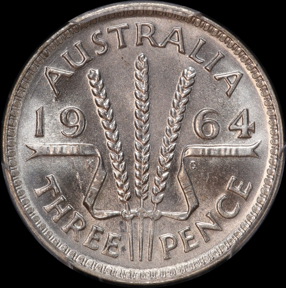 1964 Threepence Gem Unc (PCGS MS68) product image