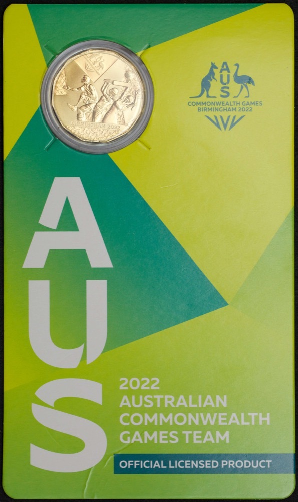 2022 Gold Plated 50 Cent Uncirculated Coin Australian Commonwealth Games Team product image