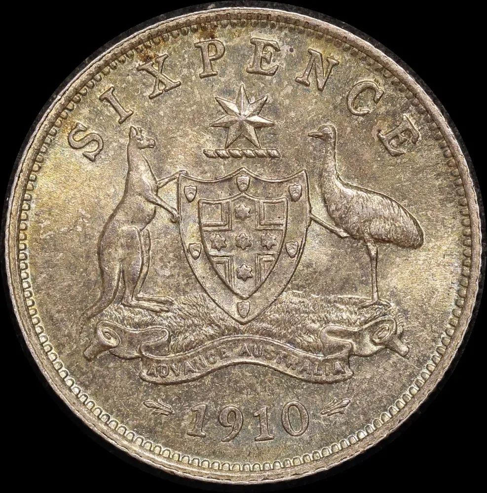 1910 Sixpence about Unc product image